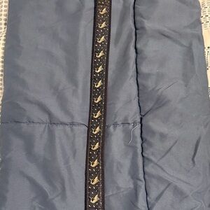 Vineyard Vines Brown Leather and Navy Strap with Pink Logo